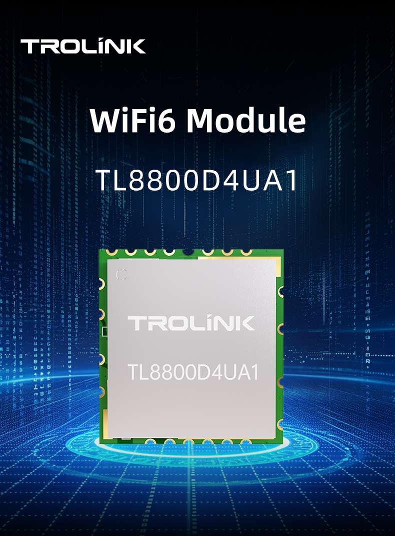 TL8800D4UA1 WiFi module close-up